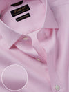 Cione Pink Solid Full Sleeve Single Cuff Classic Fit Classic Formal Two Ply Mercerized Cotton Shirt