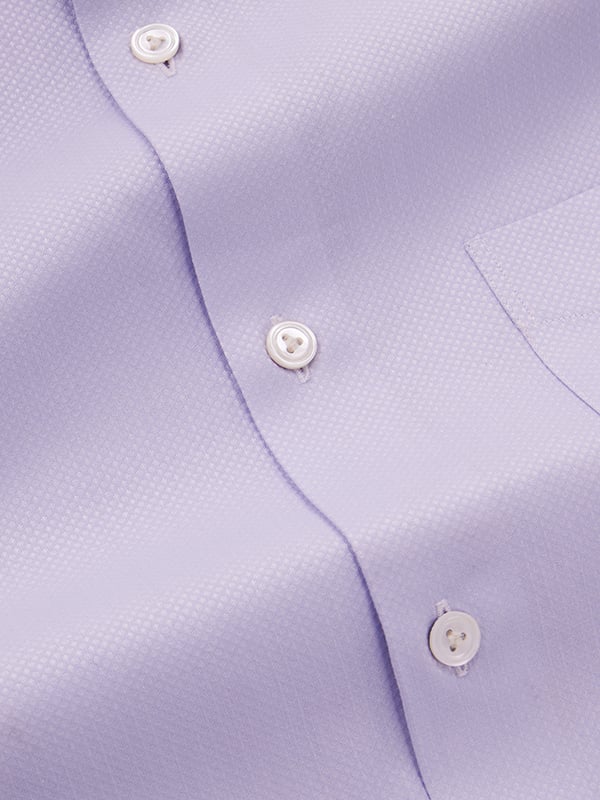 Cione Sky Solid Full Sleeve Single Cuff Tailored Fit Classic Formal Two Ply Mercerized Cotton Shirt