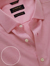 Cione Red Solid Full Sleeve Single Cuff Tailored Fit Classic Formal Two Ply Mercerized Cotton Shirt