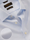 Cione Sky Solid Full Sleeve Single Cuff Tailored Fit Classic Formal Two Ply Mercerized Cotton Without Pocket Shirt