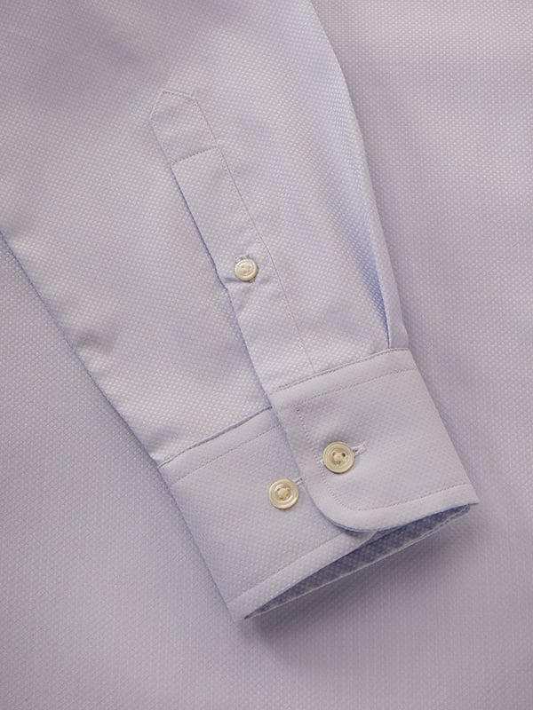 Cione Sky Solid Full Sleeve Single Cuff Tailored Fit Classic Formal Two Ply Mercerized Cotton Without Pocket Shirt