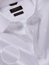Cione White Solid Half Sleeve Classic Fit Classic Formal Two Ply Mercerized Cotton Shirt