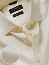 Cione Cream Solid Full Sleeve Double Cuff Classic Fit Classic Formal Two Ply Mercerized Cotton Shirt