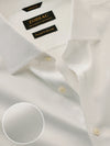 Cione White Solid Full Sleeve Single Cuff Tailored Fit Classic Formal Two Ply Mercerized Cotton Without Pocket Shirt