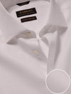 Cione White Solid Full Sleeve Double Cuff Classic Fit Classic Formal Two Ply Mercerized Cotton Shirt