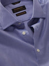 Cione Blue Check Full Sleeve Single Cuff Tailored Fit Classic Formal Two Ply Mercerized Cotton Shirt