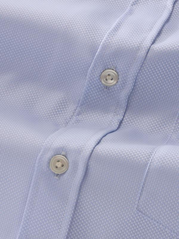 Cione Sky Solid Full Sleeve Double Cuff Classic Fit Classic Formal Two Ply Mercerized Cotton Shirt