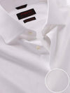 Cione White Solid Full Sleeve Single Cuff Slim Fit Classic Formal Two Ply Mercerized Cotton Shirt