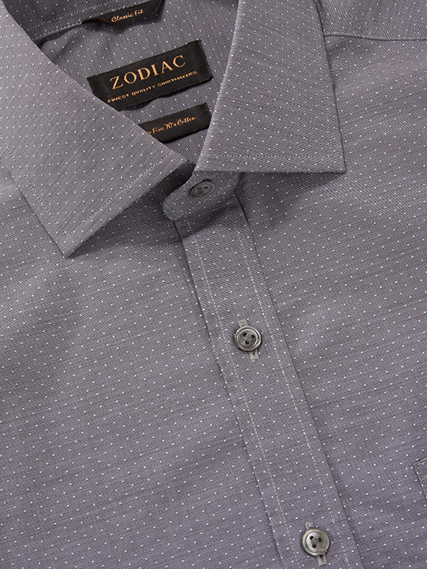 Cricoli Black Solid Full Sleeve Single Cuff Classic Fit Classic Formal Super Fine Cotton Shirt