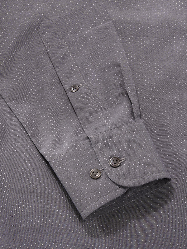 Cricoli Black Solid Full Sleeve Single Cuff Classic Fit Classic Formal Super Fine Cotton Shirt