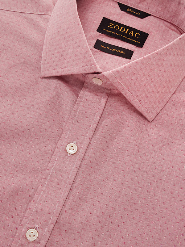 Cricoli Rose Solid Full Sleeve Single Cuff Classic Fit Classic Formal Super Fine Cotton Shirt