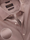 Cricoli Biscuit Cream Solid Full Sleeve Single Cuff Tailored Fit Classic Formal Super Fine Cotton Shirt