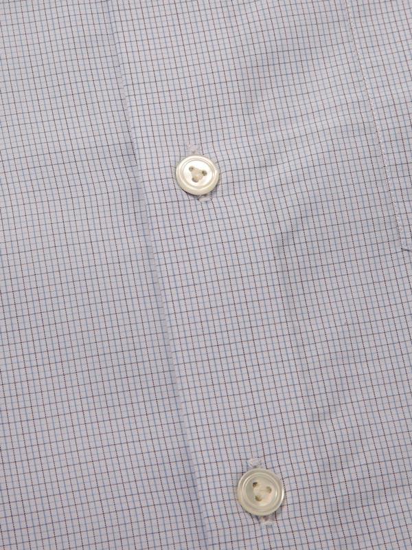 Cricoli Sky Check Full Sleeve Single Cuff Classic Fit Classic Formal Super Fine Cotton Shirt