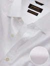 Da Vinci White Striped Full Sleeve Double Cuff Classic Fit Classic Formal Two Ply Mercerized Cotton Shirt