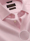 Da Vinci Red Striped Full Sleeve Single Cuff Tailored Fit Classic Formal Two Ply Mercerized Cotton Shirt