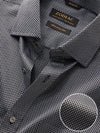 Dolcetto Dark Grey Solid Full Sleeve Single Cuff Classic Fit Semi Formal Dark Silk Touch Egyptian Giza Cotton Shirt