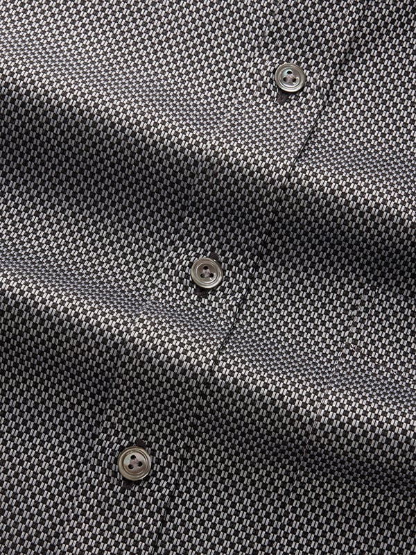 Dolcetto Dark Grey Solid Full Sleeve Single Cuff Classic Fit Semi Formal Dark Silk Touch Egyptian Giza Cotton Shirt