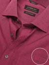 Dorzano Wine Solid Full Sleeve Single Cuff Classic Fit Semi Formal Super Fine Cotton Shirt