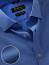 Fil A Fil Ink Solid Full Sleeve Single Cuff Tailored Fit Semi Formal Dark Cotton Without Pocket Shirt