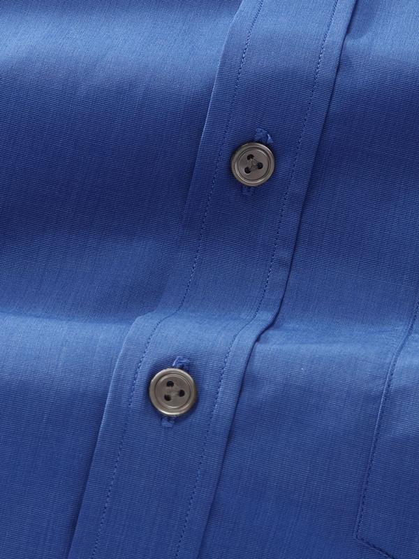 Fil A Fil Ink Solid Half Sleeve Classic Fit Dark Semi Formal Cotton Shirt