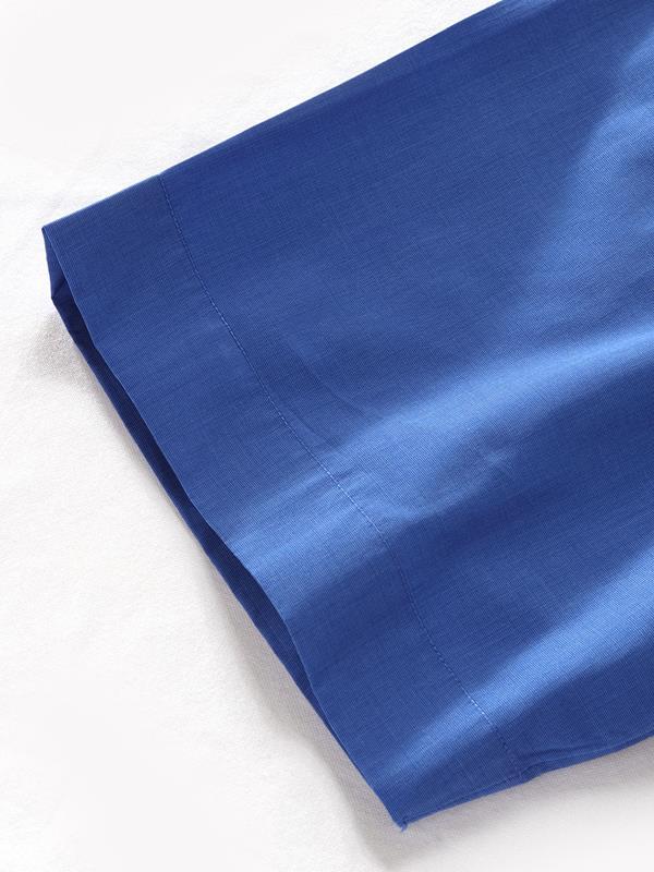 Fil A Fil Ink Solid Half Sleeve Classic Fit Dark Semi Formal Cotton Shirt