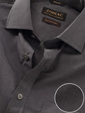 Fil A Fil Black Solid Half Sleeve Classic Fit Dark Semi Formal Cotton Shirt