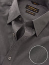 Fil A Fil Black Solid Full Sleeve Single Cuff Classic Fit Semi Formal Dark Cotton Shirt