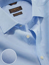 Fil A Fil Sky Solid Full Sleeve Single Cuff Classic Fit Classic Formal Cotton Shirt