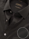 Fine Twill Black Solid Full Sleeve Single Cuff Classic Fit Semi Formal Dark Super Fine Cotton Shirt