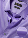 Fine Twill Purple Solid Full Sleeve Single Cuff Classic Fit Semi Formal Dark Super Fine Cotton Shirt