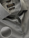 Fine Twill Dark Grey Solid Full Sleeve Single Cuff Tailored Fit Classic Formal Super Fine Cotton Without Pocket Shirt