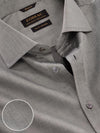 Fine Twill Dark Grey Solid Full Sleeve Single Cuff Classic Fit Classic Formal Super Fine Cotton Shirt