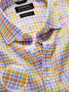 Positano Lilac Check Half Sleeve Classic Fit Semi Formal European Flax Linen Shirt