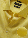 Positano Yellow Solid Half Sleeve Classic Fit Semi Formal European Flax Linen Shirt