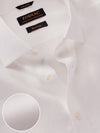 Positano White Solid Full Sleeve Single Cuff Tailored Fit Semi Formal European Flax Linen Without Pocket Shirt