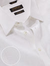 Positano White Solid Full Sleeve Single Cuff Classic Fit Semi Formal European Flax Linen Shirt