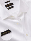 Positano White Solid Half Sleeve Tailored Fit Semi Formal European Flax Linen Shirt