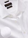 Positano White Solid Full Sleeve Single Cuff Classic Fit Semi Formal European Flax Linen Shirt