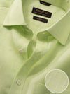 Positano Lime Solid Full Sleeve Classic Fit Semi Formal European Flax Linen Shirt