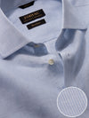 Positano Sky Striped Full Sleeve Single Cuff Classic Fit Semi Formal European Flax Linen Shirt