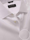 White Solid Full Sleeve Single Cuff Tailored Fit Classic Formal Luxury Cotton Shirt