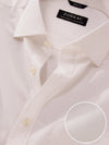 White Solid Full Sleeve Single Cuff Classic Fit Classic Formal Luxury Cotton Shirt