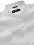 White Solid Full Sleeve Single Cuff Classic Fit Classic Formal Luxury Cotton Shirt