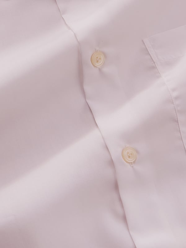 White Solid Full Sleeve Single Cuff Slim Fit Classic Formal Luxury Cotton Shirt