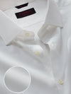 White Solid Full Sleeve Single Cuff Slim Fit Classic Formal Luxury Cotton Shirt