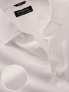 White Solid Full Sleeve Single Cuff Tailored Fit Classic Formal Luxury Cotton Without Pocket Shirt