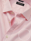 Marchetti Pink Striped Full Sleeve Single Cuff Classic Fit Classic Formal Cotton Shirt