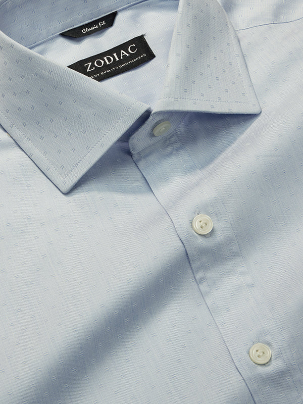 Marchetti Sky Solid Half Sleeve Classic Fit Semi Formal Cotton Shirt