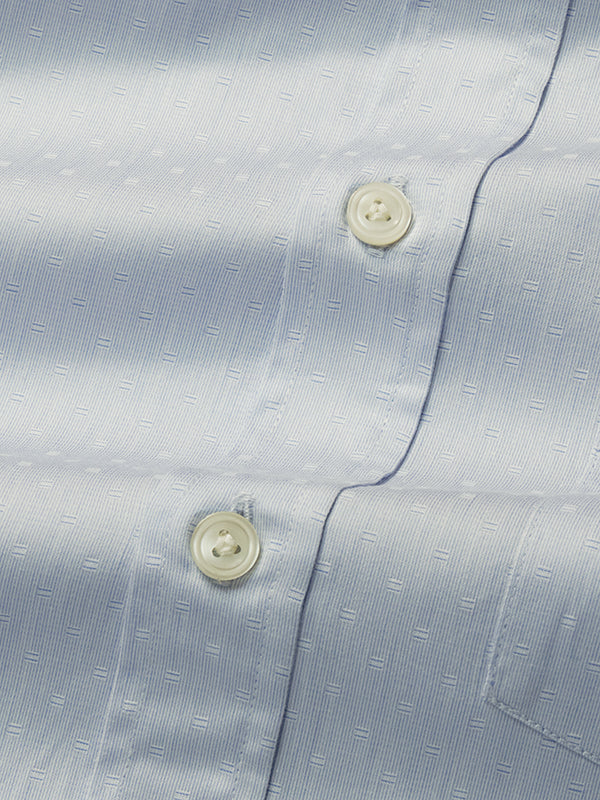 Marchetti Sky Solid Half Sleeve Classic Fit Semi Formal Cotton Shirt