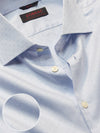 Marchetti Sky Solid Full Sleeve Single Cuff Slim Fit Classic Formal Cotton Shirt
